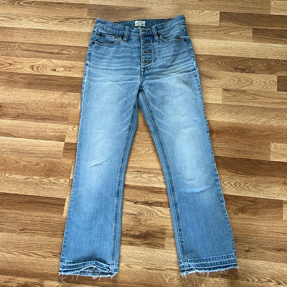 JCrew Billie Denim Boot Crop Jeans